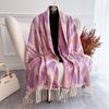 Luxury Brand Cashmere Women Scarf Winter Warm Shawl and Wrap Fashion Bandana Pashmina Female Foulard Square Thick Blanket Poncho