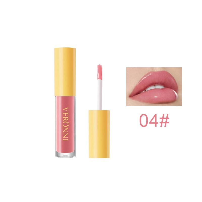 Beauty Natural and Long-lasting Moisturizing Mirror Lip Oil Fruit Flavored Plump Lips Moisturizing and Glossy Lip Balm
