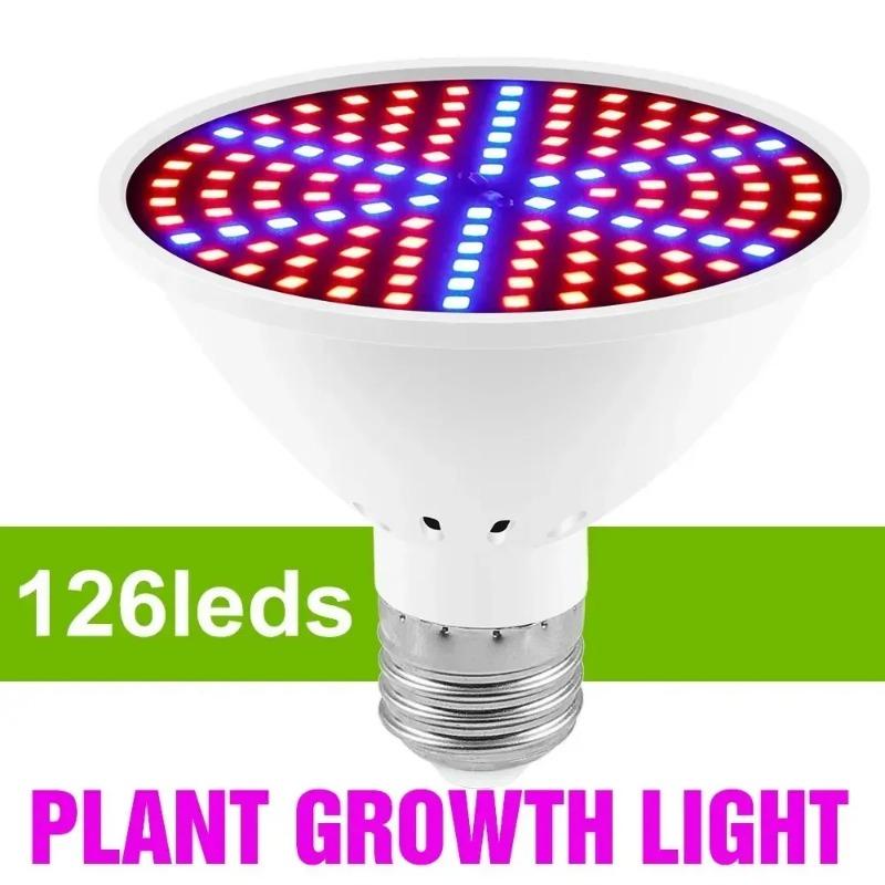 Светильник для выращивания растений E27 126/200/300LED для гидропоники в помещении, для выращивания рассады цветов и овощей, лампа для ящиков для выращивания растений, лампа AC85V-265V