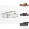 Fashionable Pu Leather Belt With Chic Rivet Buckle For Women Stylish And Versatile