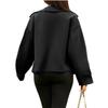 Women S Short Blazer Long Sleeve Button Casual Office Top