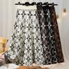 Oversized Thick Knitted Half Skirt Winter Women's High Waist Umbrella Skirt Jacquard A-line Long Skirt