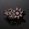 Lesklé drahokamy Vlásenka Květinový list Kachní zobák Vlasové drápky Retro sponky do vlasů Příslušenství pro ženy