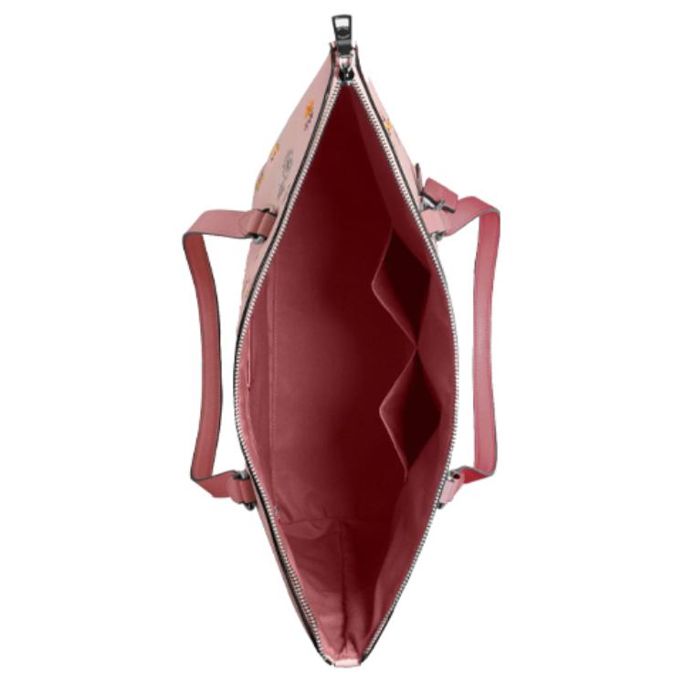 New COACH Gallery Leather Tote Bag, Shopping Bag, Handbag, Shoulder Bag Women's Pink 2713-SVR59