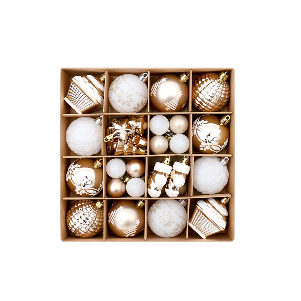 42 шт. Рождественская елка украшение пластиковый шар украшения для DIY поделок и расписанных дизайнерских коробок подвеска