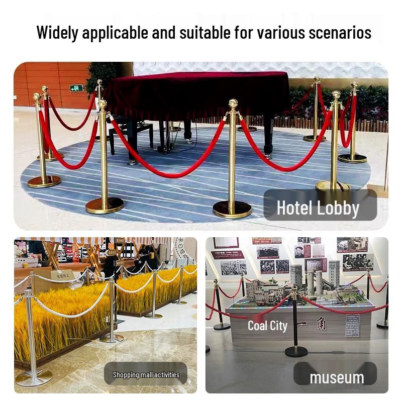 Stainless Steel Crowd Control Stanchion Set