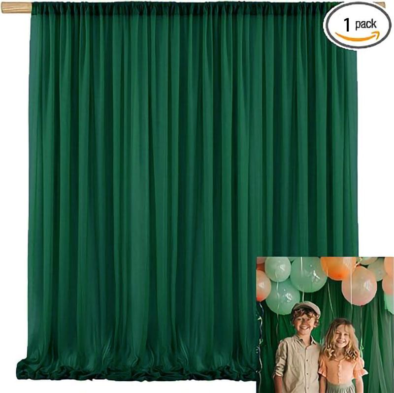 Chiffon Curtain Wedding Party Backdrop Baby Shower Drape Hotel Banquet Wrinkle Free Photo Background Wedding Curtain Decoration