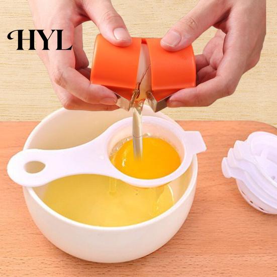 Egg Shell Opener 2Pcs Eggshell Tool Cracker Stainless Steel Peeler Portable Compact Cracking Handheld Separator for Eggs Cooking Baking Lightweight