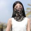 Printed Summer Neck Scarf Breathable Sun Protection Scarf Outdoor Sport Neck Tube Face Mask Multipurpose Scarf for Cycling Daily Use
