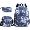 New Three-Piece Children'S Backpack, Primary School Students 3-6 Years Old, Junior High School Students, High School Students Schoolbag Satchel