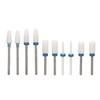 10pcs Ceramic Ceramic Nail Drill Bit Set  Nail Surface Polishing And Shaping