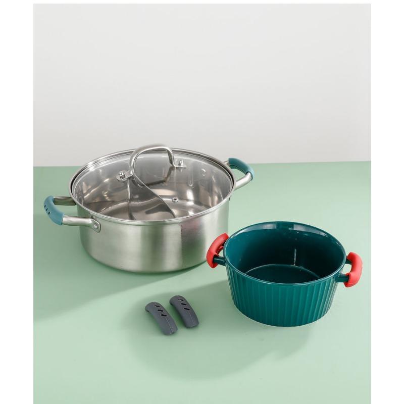 Silicone Pan Handle Anti-scalding Sleeve, Iron Pot Ear Anti-scalding Handle, Multi-function Wok Handle Sleeve, Universal Heat Insulation Pan Ear Tip