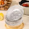10Pcs Non-stick Food Tin Foil Tray Reusable Air Fryer Tray Portable Aluminum Foil Box