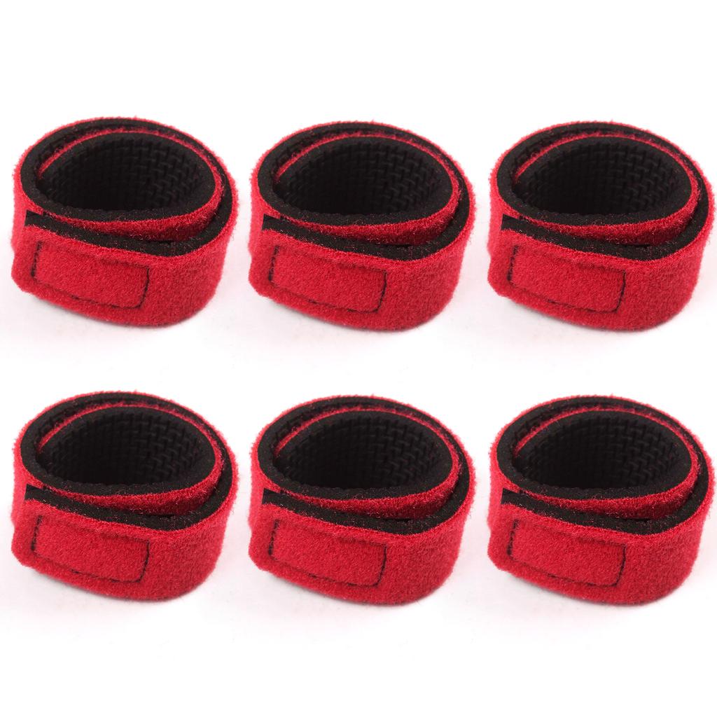 12pcs Fishing Rod Straps Fishing Pole Wrap Band Elastic Fishing Rod Holder Belts