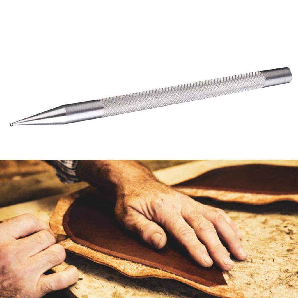 Тонкий наконечник, кожаная разметочная ручка, эргономичная ручка, инструмент для разметки линий для резьбы по коже, для работы с кожей, шитья