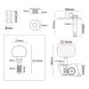 Banjos Tuning Pegs, Banjos Tuning Knobs, Banjos Tuning Key Banjos Semi-Closed Machine Head Musical Instrument Tool Set