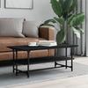  Coffee Table, Black, 100x50x40 Cm, Wood-based Material