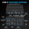 SABRENT Universal Docking Station with Dual Monitor Displaylink Dock for and Smartphones USB-C Laptops, Ultrabooks, Chromebooks, MacBooks, iPads,