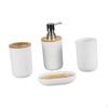 4 Pieces Bathroom Accessories Bath Accessory Complete Set Housewarming Gift Lotion Bottle Mouthwash