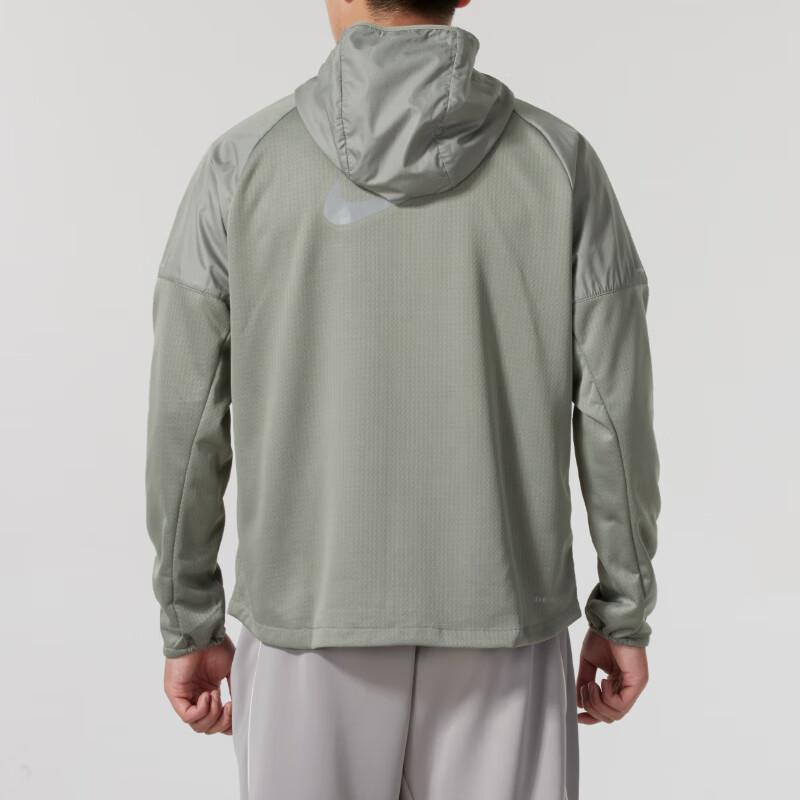 Nike Ветрозащитная спортивная тренировочная тканая куртка Мужские куртки Серая FZ1112053