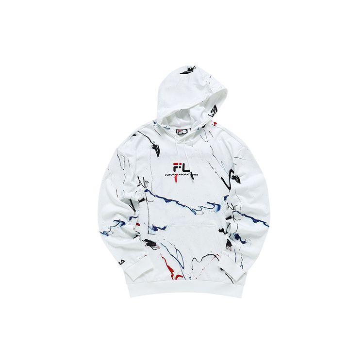 Fila Fusion Худи с вышивкой, рукописное письмо, коллаборация X FUTURA, мужские худи, разноцветное, T11U138201FWT