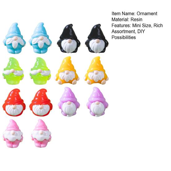 14 шт. Микроландшафтный орнамент Мини гном Пасхальная фигурка Миниатюрный сад