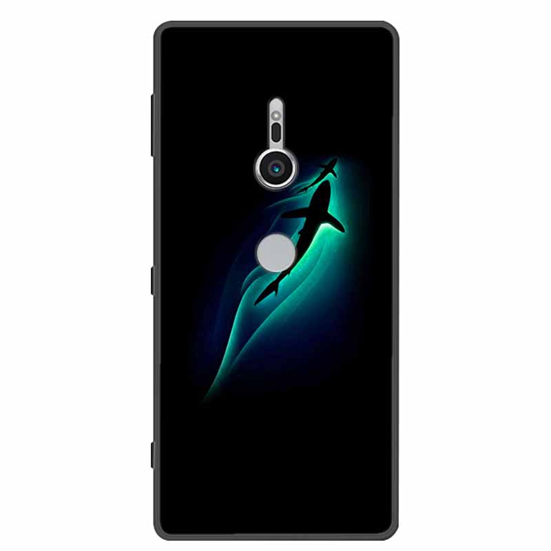 Чехол для Sony Xperia XZ1 XZ2 XZ3 Чехол Силиконовый Расписной Мягкий Задние Крышки Телефона для Sony XZ2 Compact Премиум Защитный Funda Capa