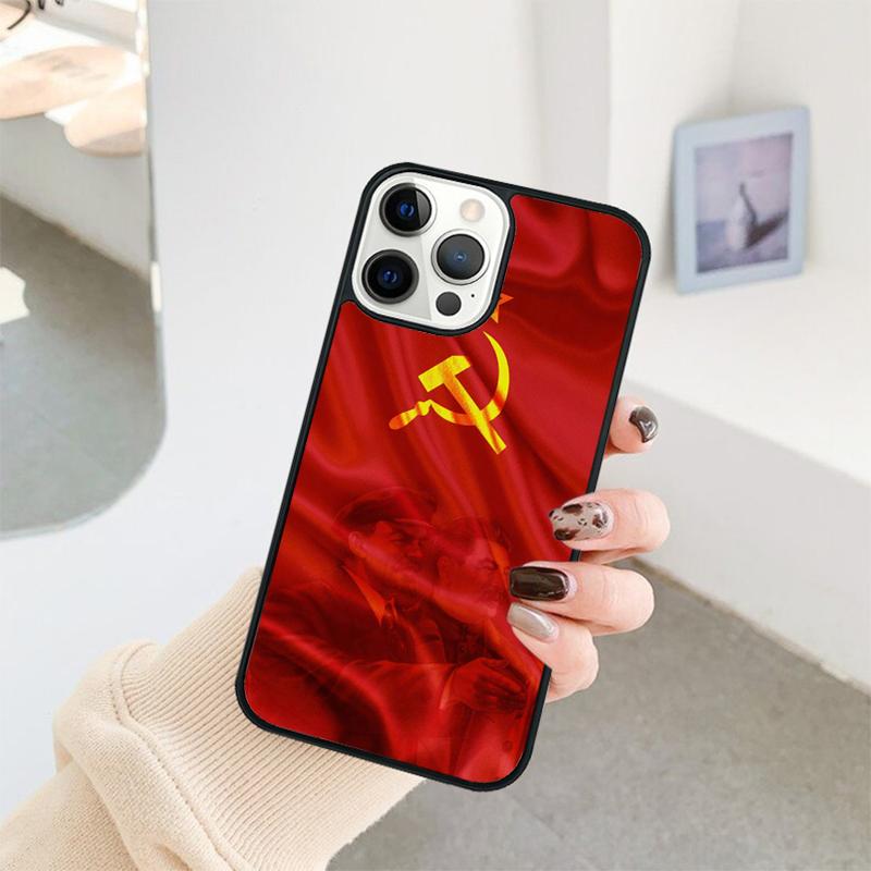 Soviet Union USSR Flag Phone Case For iPhone 17 Air 16 15 14 11 12 13 Pro MAX Plus coque Cover Shell