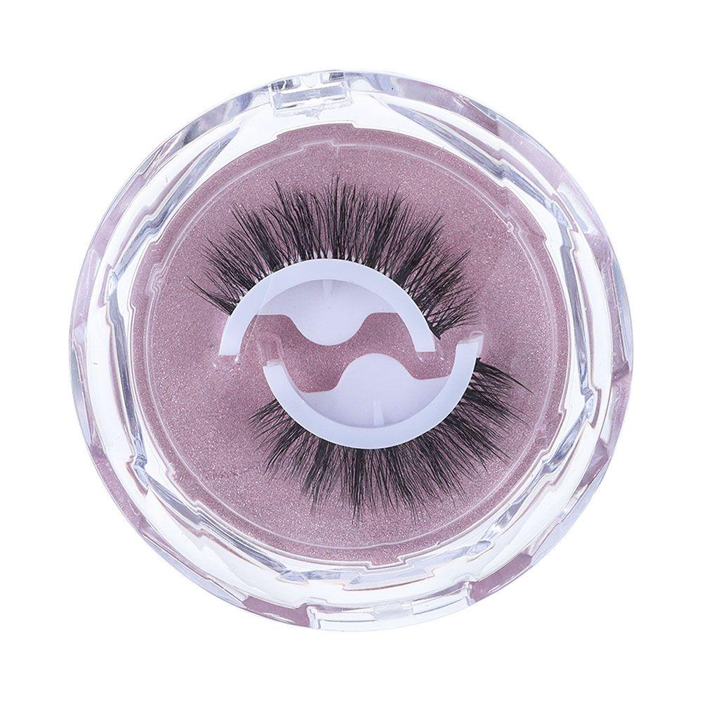 Fake Eyelashes No Glue Needed Thick Natural Curly Reusable 3D Mink Self-adhesive False Eyelashes