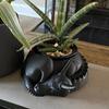 Yousheng 3D-печатный горшок для цветов в виде дракона, спящий горшок для цветов в виде дракона, украшение стола, горшок для небольших растений, суккулентов