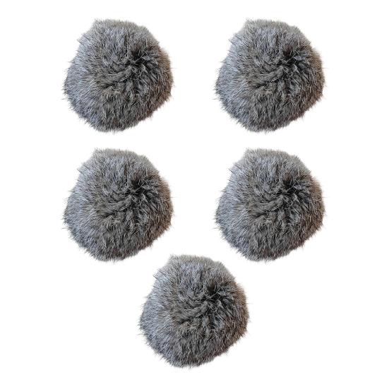 5 шт. Пушистый Шарик Игрушка для Кошек Мягкий Пушистый Искусственный Мех Шарик Моющийся Пушистый Шарик Игрушка-Пиналка для Кошек и Кроликов для Домашних Упражнений, Стимуляции Инстинктов Охоты и Погони