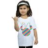 Disney Girls Minnie Mouse Rainbow Face Cotton T-Shirt