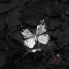 Vintage Realistic Butterfly Ring Shiny Opening Ring Stackable Dreamlike Butterfly Ring  Decoration