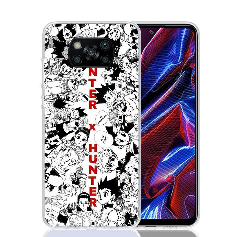 HXH X Hunter Anime Case Phone Cover for Xiaomi Redmi Note 10 9 9S 8 8T 7 5 Pro Mi 12T 11T 10T 9T 12 11 Lite A3 A2 Trend Fundas M