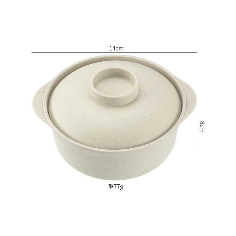 Instant Noodles Bowl with Lid Japanese Style Students Noodle Soup Rice Ramen Bowl Tableware