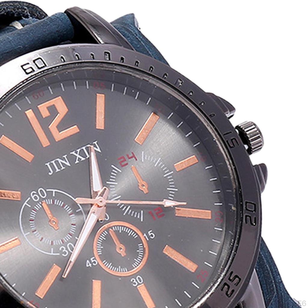 Мужские наручные часы-манжета, модный кожаный браслет, мужские наручные часы для парня на день рождения