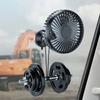Quiet Operation Dual-Head Car Fan Multi-Angle Adjustable Electric Fan  Driving Environment