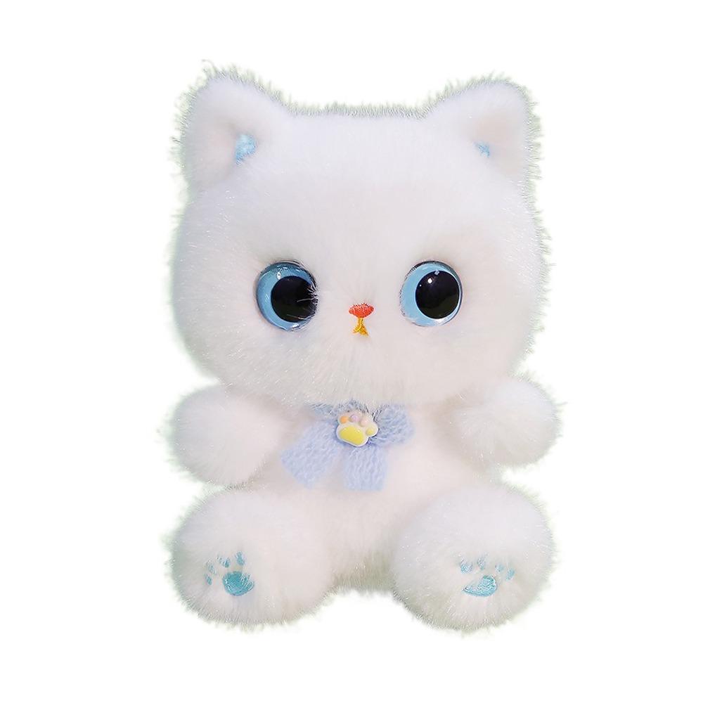 Мягкие игрушки Черный кот Плюшевая игрушка Кавайный кот Настольная кукла Креативная сиамская кошка Кукла Детские подарки