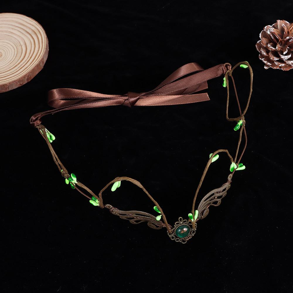 Свадебная Корона в Эльфийском Стиле Свадебный Аксессуар Готическая Повязка на Голову Аксессуары для Волос Диадема Феи