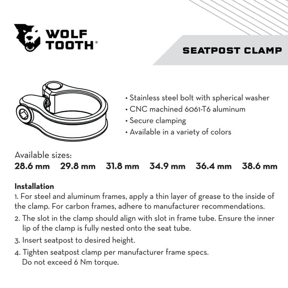 Подседельный штырь Wolf Tooth, оранжевый, 29,8 мм