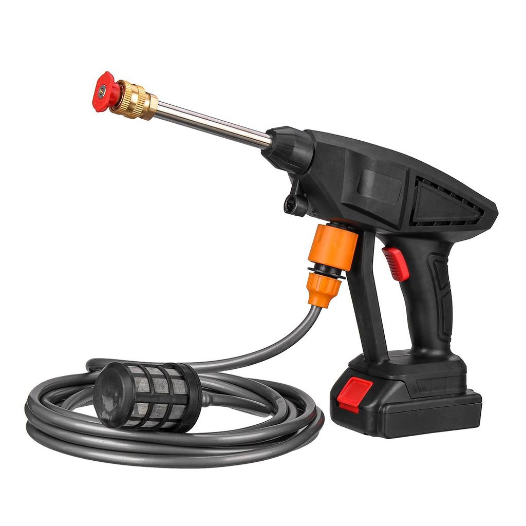 30BAR 120W портативный беспроводной пистолет высокого давления для мойки автомобиля, бытовой очиститель воды, пистолет + аккумулятор