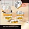 Heart-shaped Gold Aluminum Foil Baking Cups with Lids