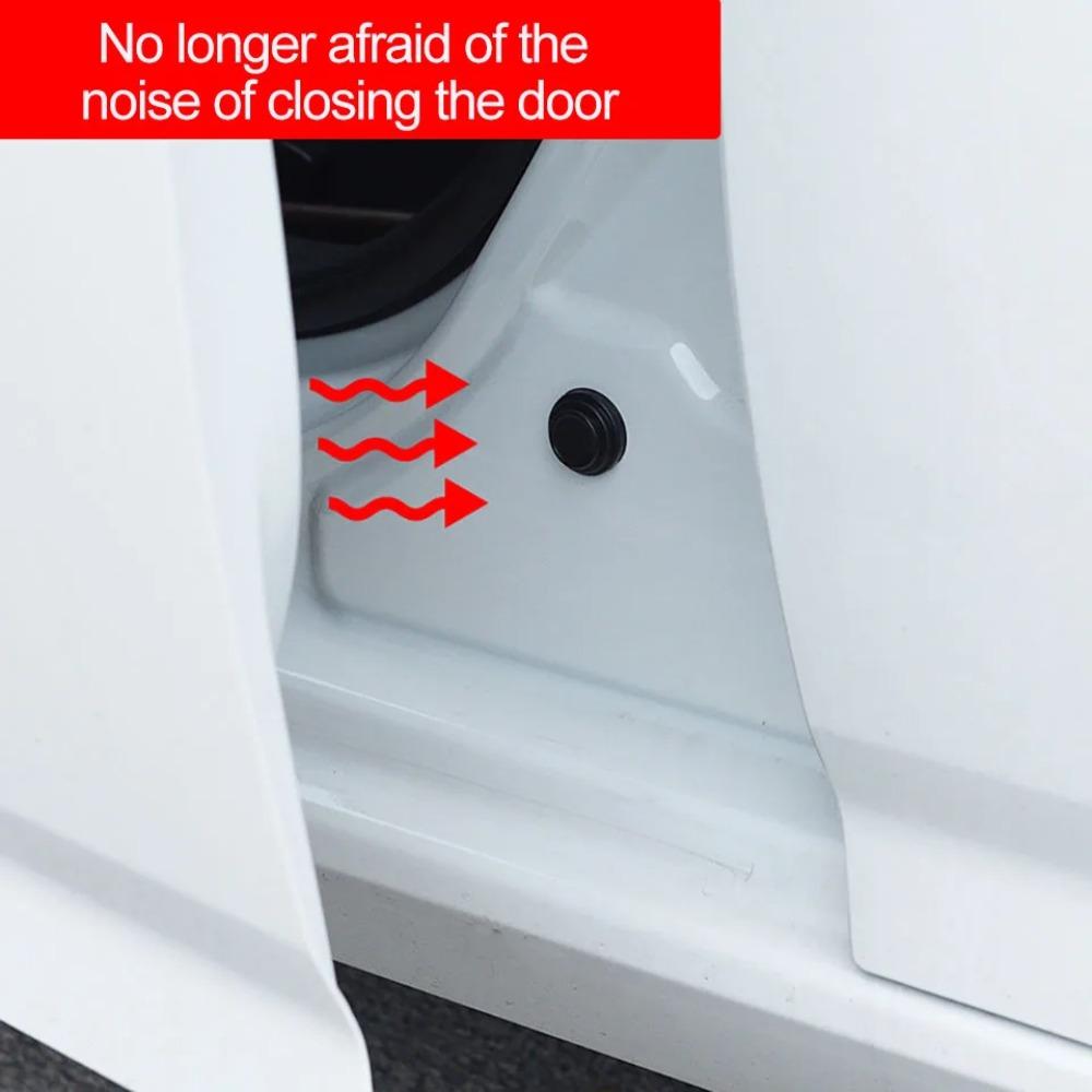 5pcs/set Luminous Car Door Sound Insulation Pad Silicone Car Door Silicone Anti Shock Pad Universal