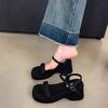 Thick-soled Shoes Wedge Heels Sandals High-heeled Sandals