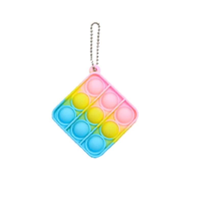 Красочный силиконовый брелок-игрушка-пузырь - Подвеска 'Мышеловка' и образовательный инструмент для снятия стресса
