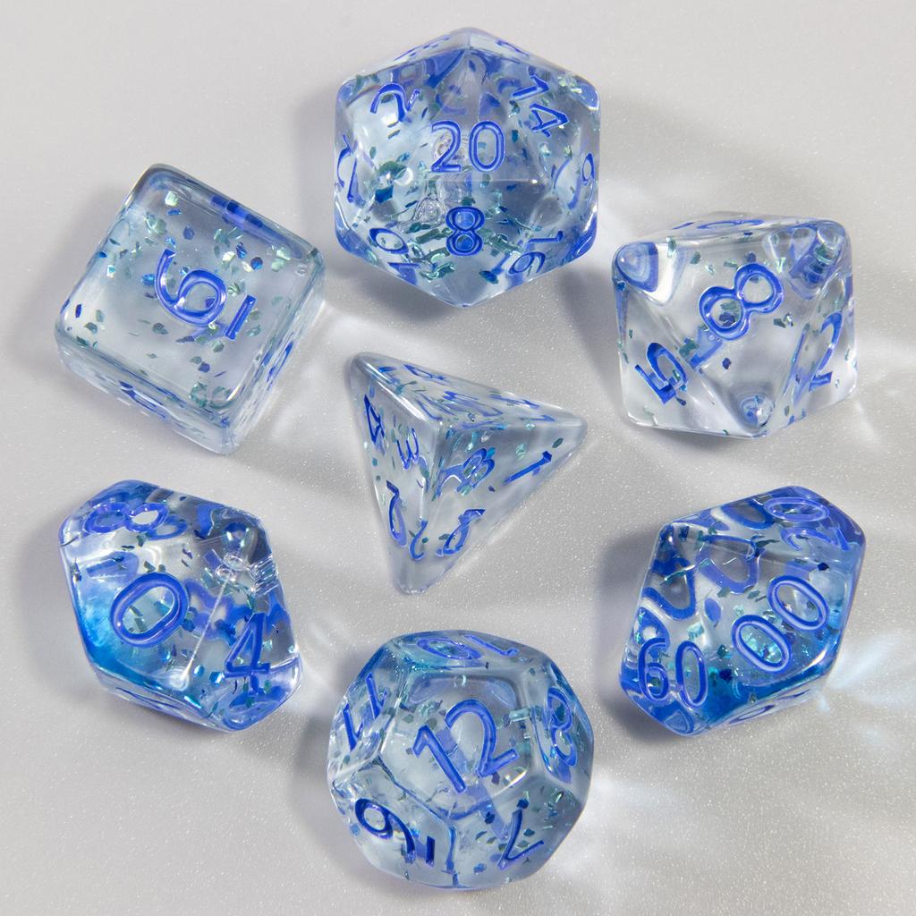 Набор игральных костей DND из 7 многогранных цифровых игральных костей D4 D6 D8 D10 D% D12 D20 для настольных игр DND RPG