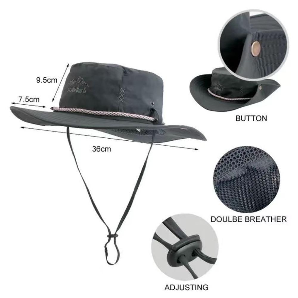 Breathable Fishing Hat Waterproof Sun Hat Summer Bucket Hat Men Women