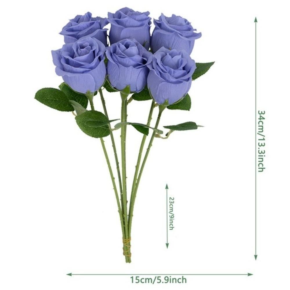 Silk Rose Simulated Rose Bouquet Small Bundle Artificial Flowers  Valentine's Day Gift