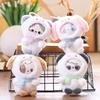 Dog Cat Cute Rabbit Panda With Scarf Plush Toy Pendant Keychain For Bag Decor