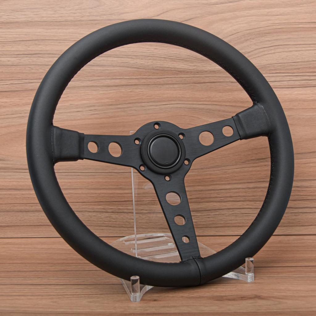 14Inch JDM Prototipo Black Edition Suede Leather Steering Wheel Sim Racing Sport Steering Wheel Auto Accessories